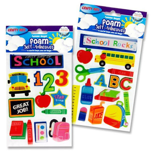 Picture of CRAFTY BITZ 3D FOAM STICKERS SCHOOL